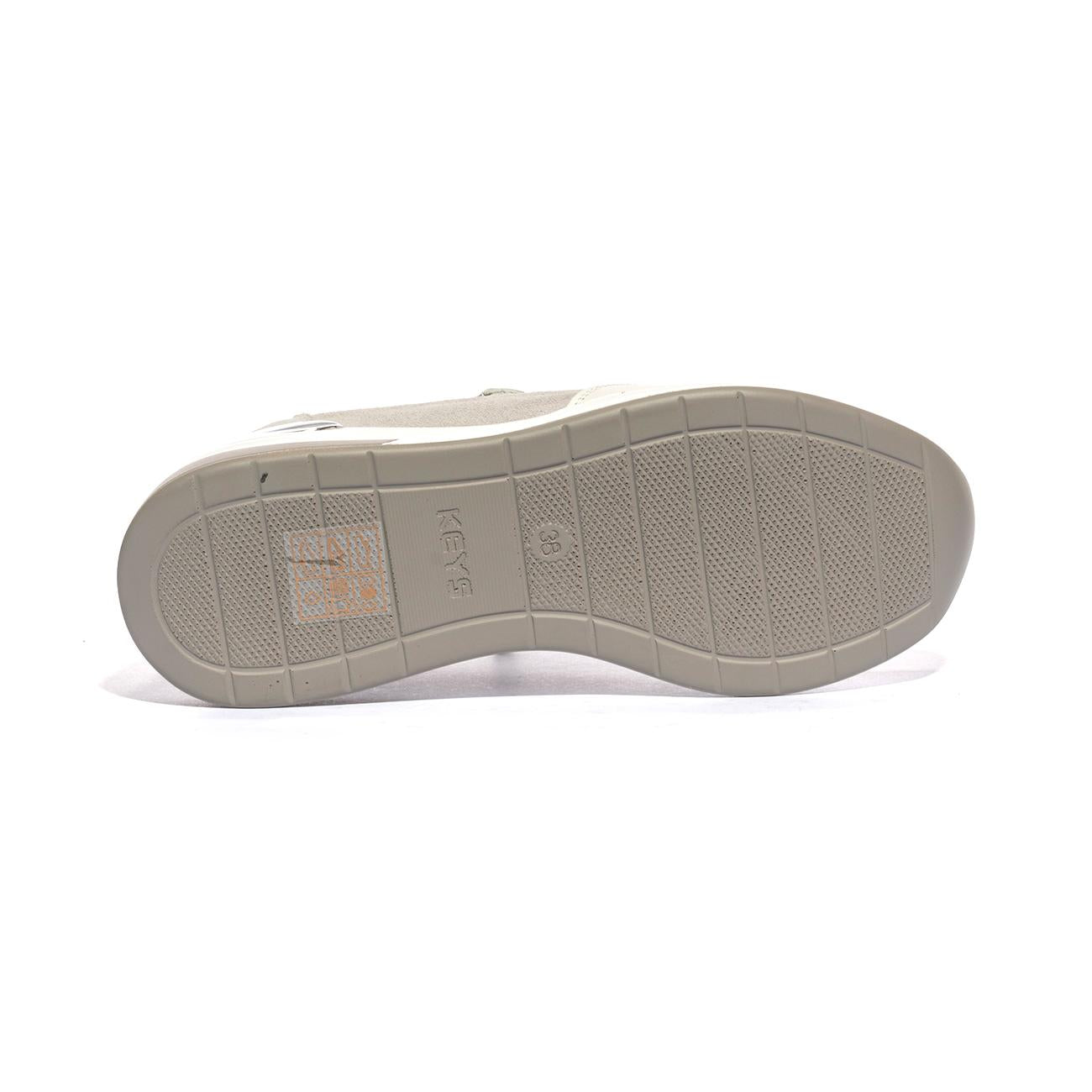 KEYS K7622 WHITE SILVER P. Sneakers Donna 