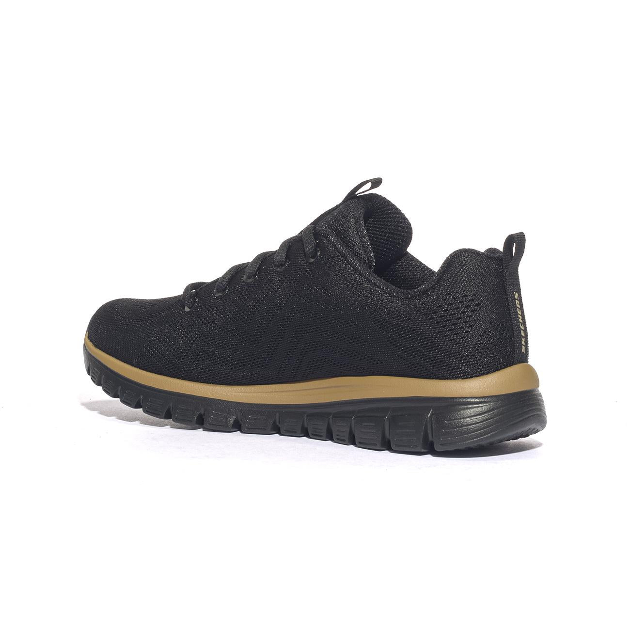 Sneakers Skechers GRACEFUL-GET CONNECTED Nere Oro 12615BKRG SKECHERS