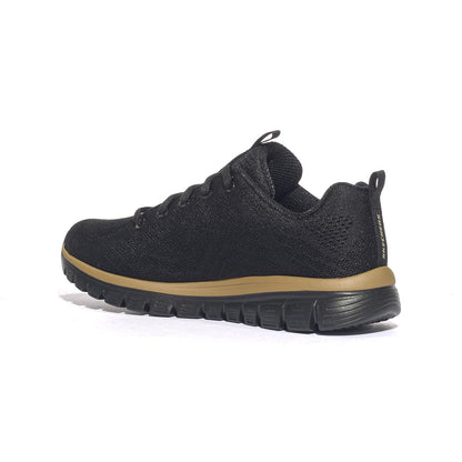Sneakers Skechers GRACEFUL-GET CONNECTED Nere Oro 12615BKRG SKECHERS