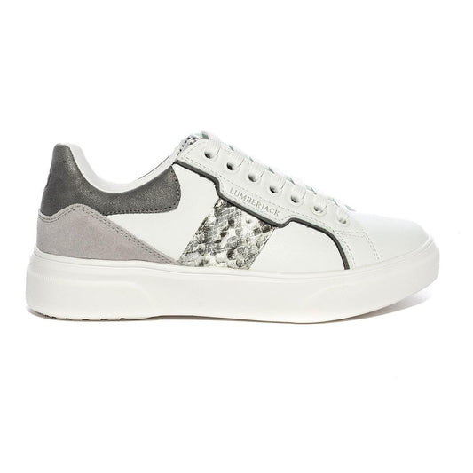 LUMBERJACK SWH0605-001 WHITE SILVERM0167 Sneakers Donna 