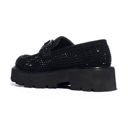 KHARISMA 6145 STRASS NERO Mocassini Donna 
