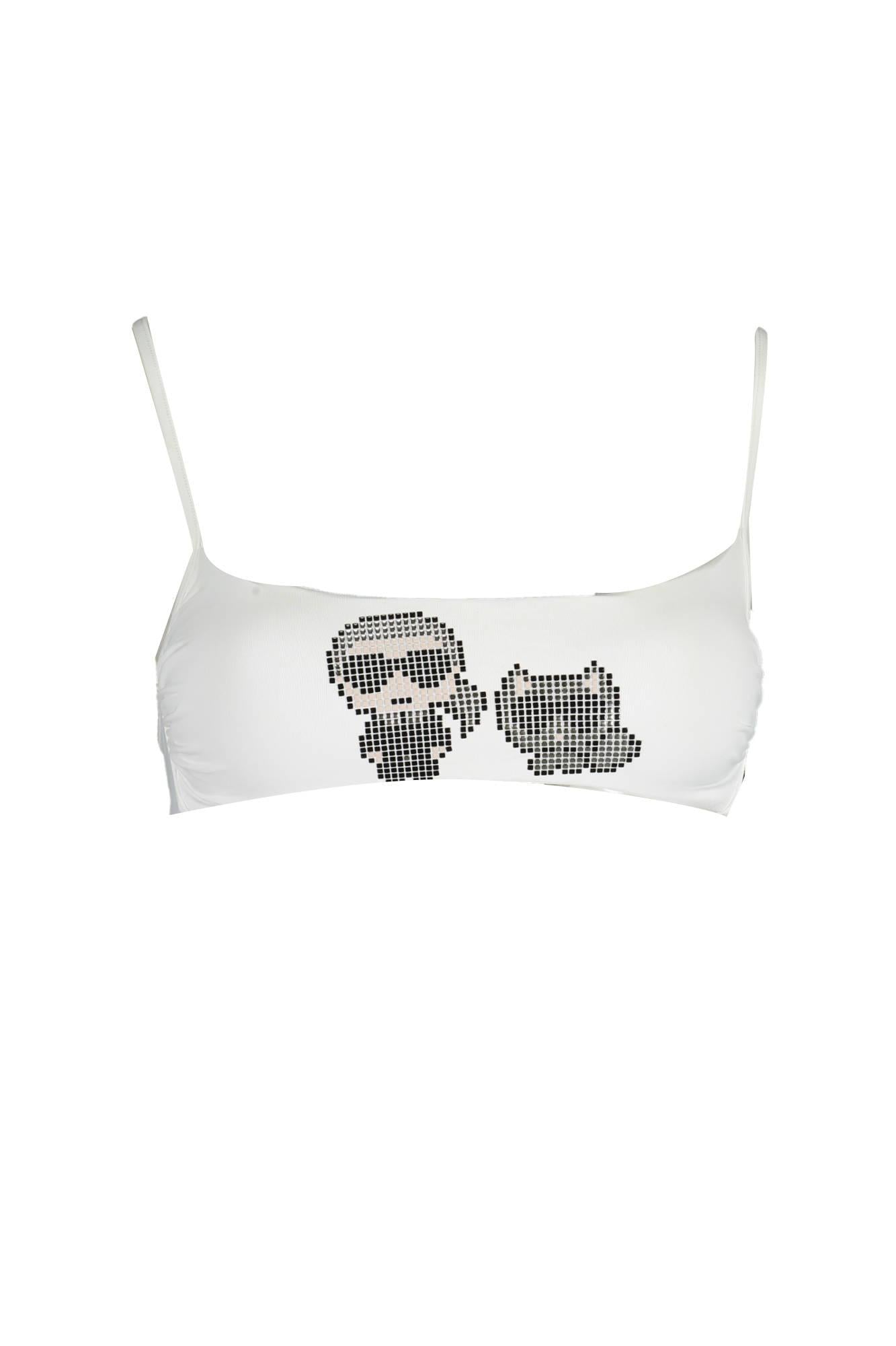 KARL LAGERFELD KL22WTP04_F497937_BIANCOWHIT Bianco Costumi Donna 