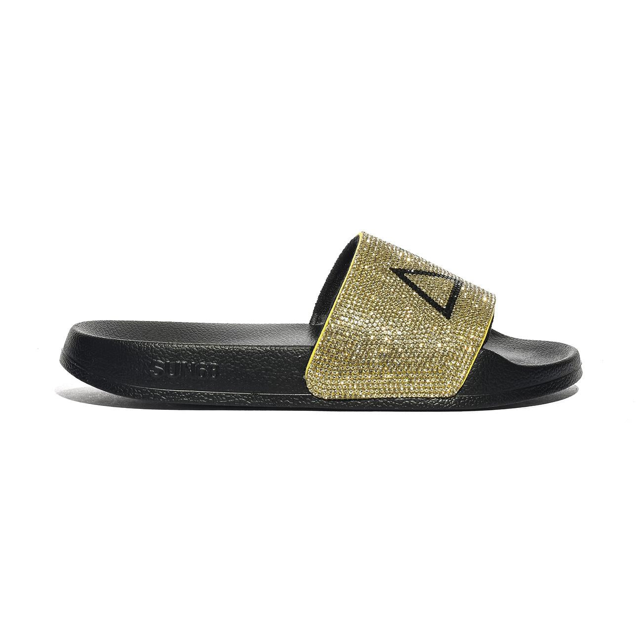 SUN 68 X36211 NERO/ORO Ciabatte Donna 