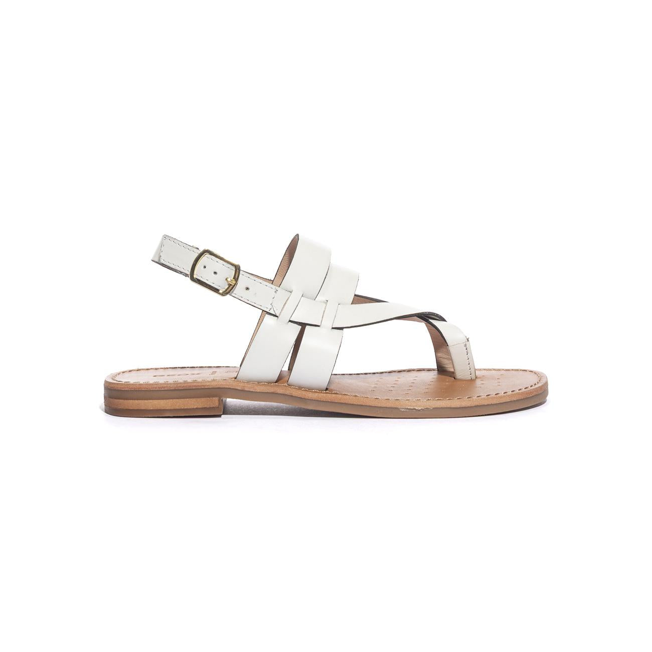 GEOX D55YGA WHITE C1000 Sandali Donna 