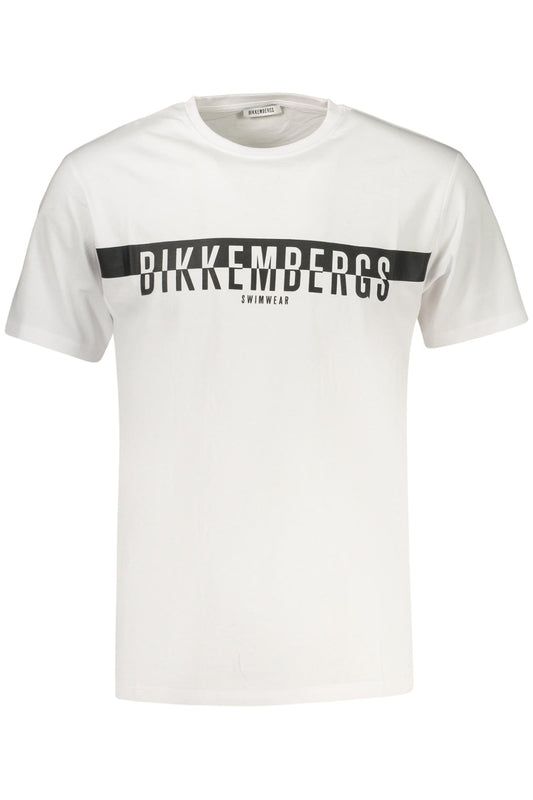 BIKKEMBERGS BKK2MTS03_BIWHITE Bianco T-Shirt Uomo 