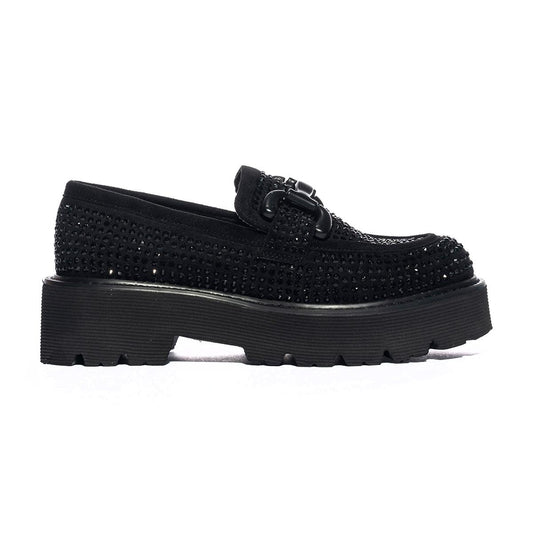 KHARISMA 6145 STRASS NERO Mocassini Donna 