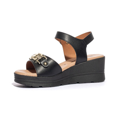 VALLEVERDE 55580 NERO Sandali Donna 