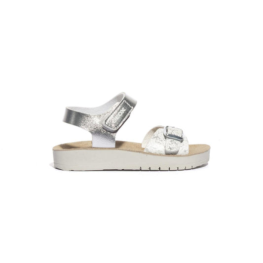 GEOX J15EAB 0BNBL SILVER WHITE C0434 Sandali Bambino 