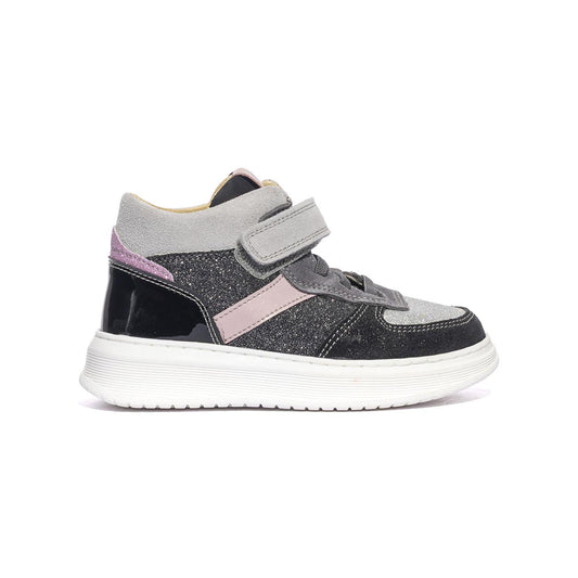 NATURINO 0012017103.03.1A02 BLACK SILVER Sneakers Bambina 