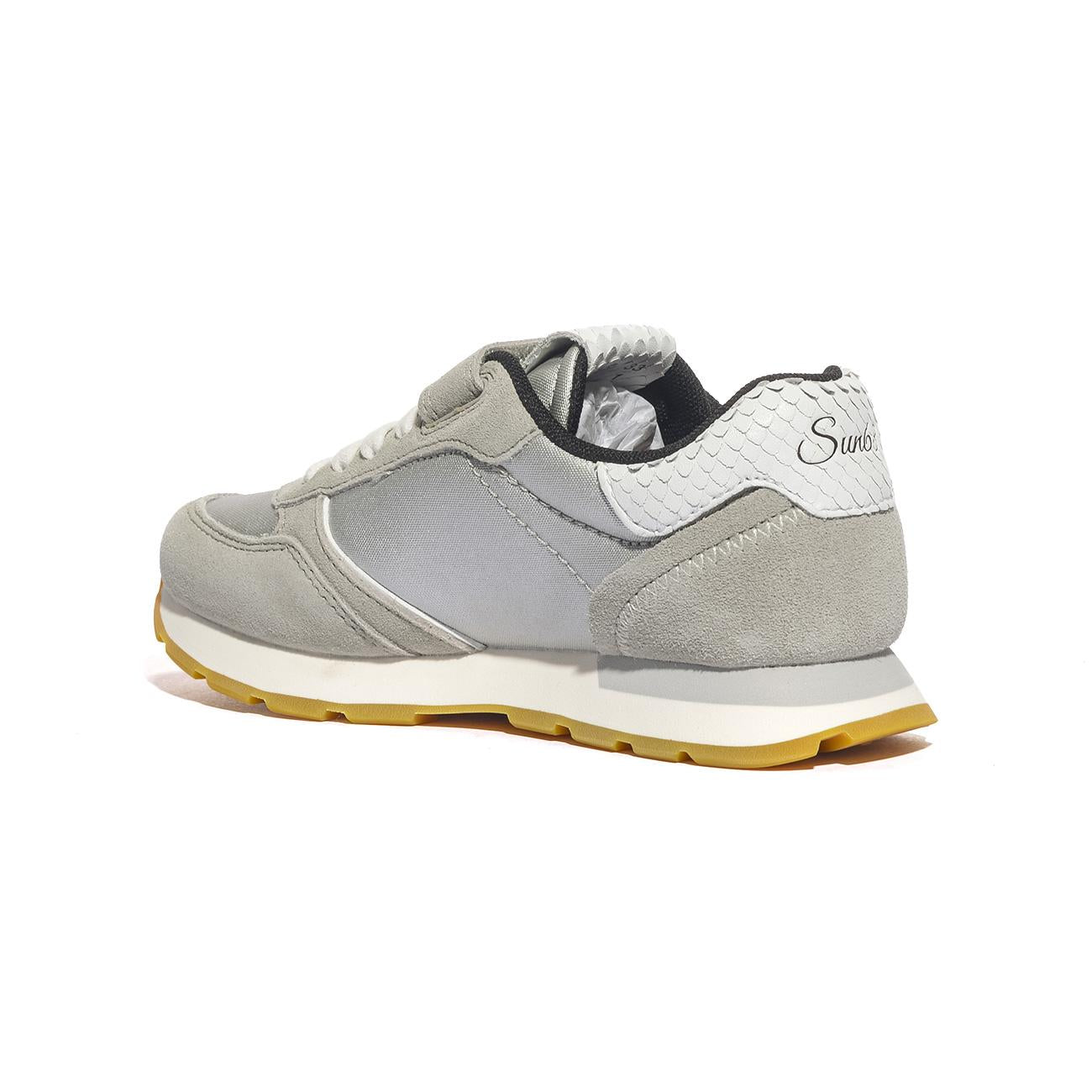 Sneakers Sun68  GIRL'S ALLY BRIGHT  NYLON (KID) Argento Z34408KARGENTO SUN 68