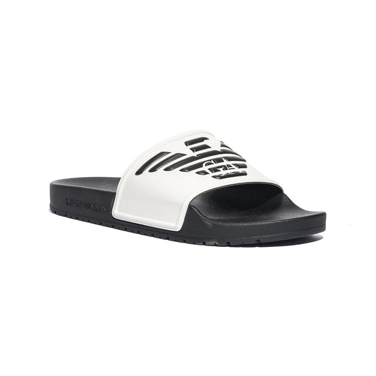 ARMANI XVPS04 WHITE BLACK BLACK Ciabatte Uomo 