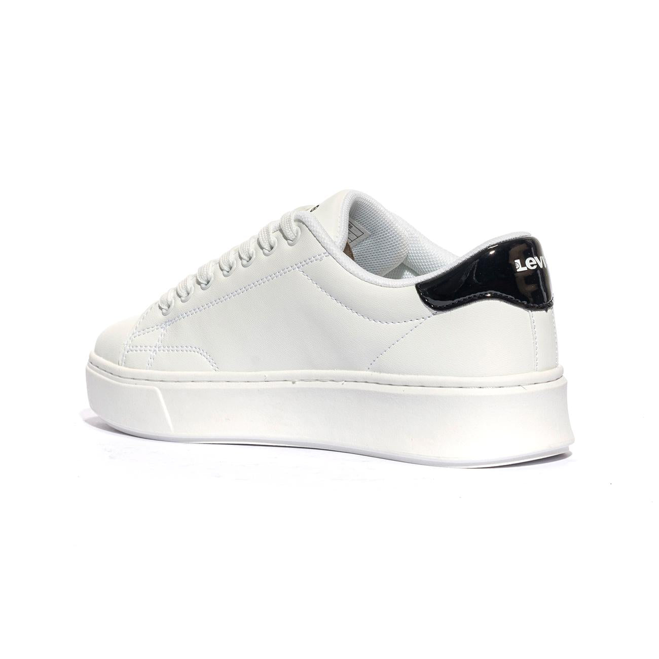 LEVI'S VAMB0032S 0062 WHITE BLACK Sneakers Bambina 