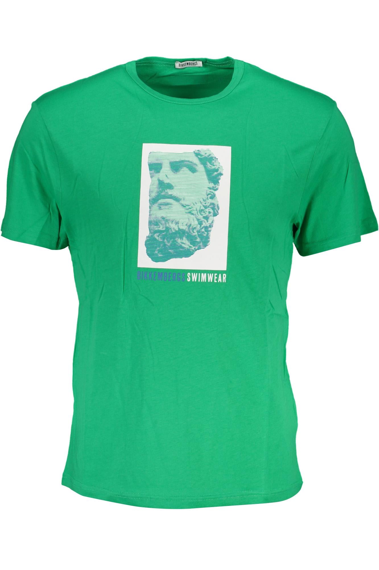 BIKKEMBERGS BKK1MTS03_VEGREEN Verde T-Shirt Uomo 