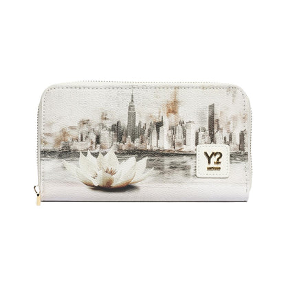 Y-NOT YES361S6 NEW YORK IN WHITE PORTAFOGLIO Donna 