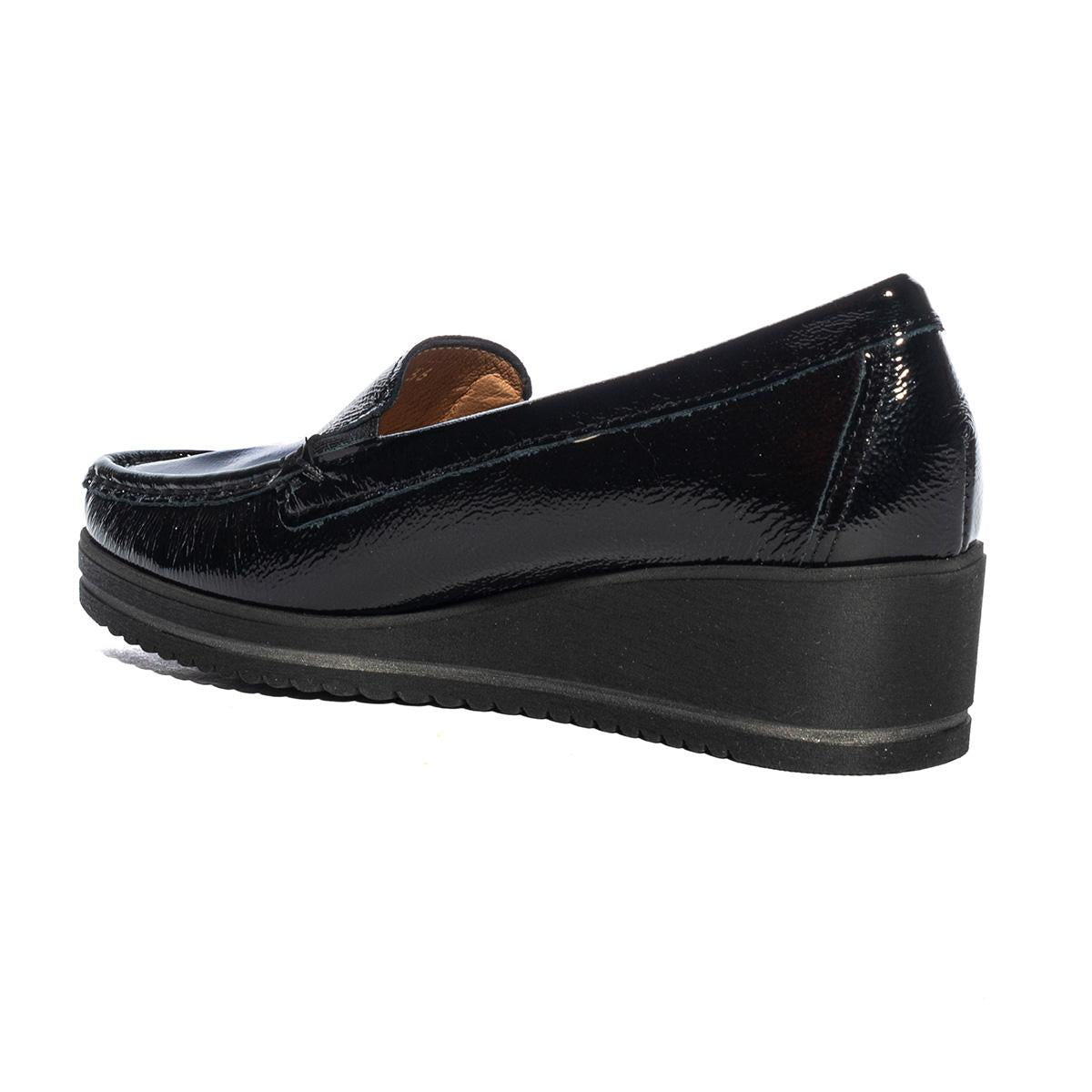 VALLEVERDE 11425 VERNICE NERO Mocassini Donna 