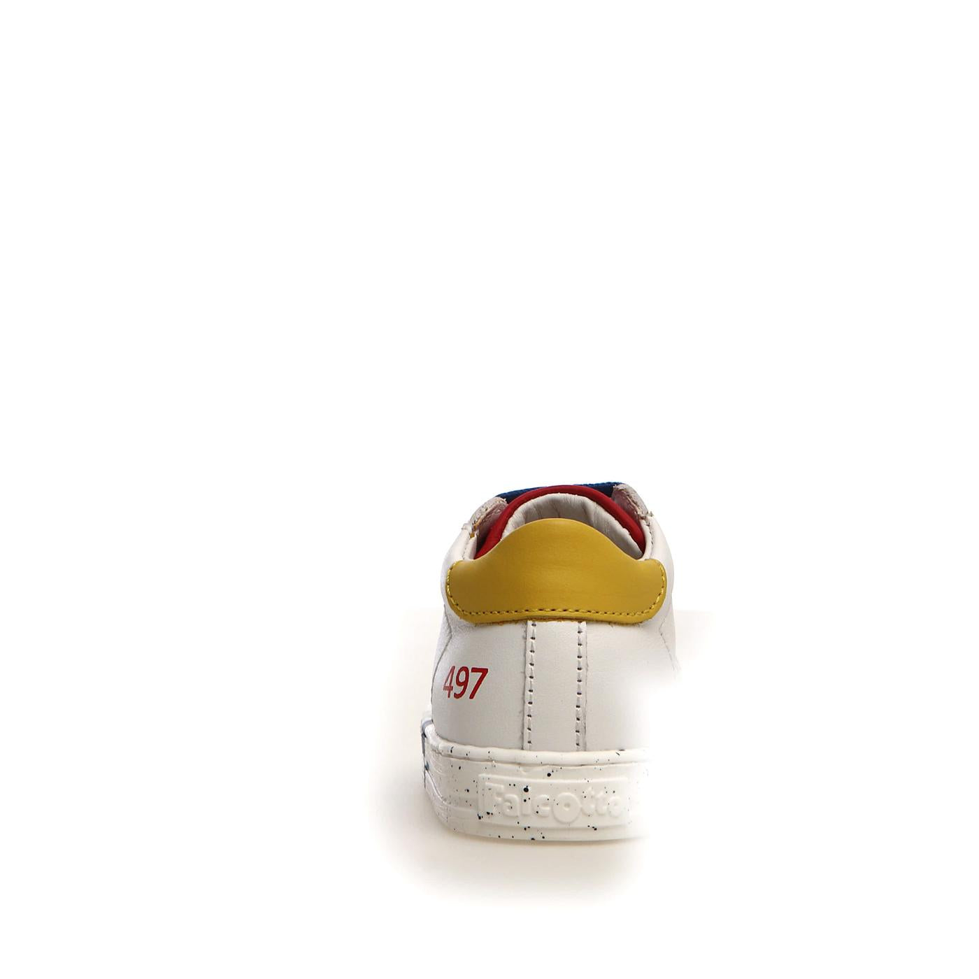 FALCOTTO 0012015331-01-1N82 WHITE-AZURE-YELLOW Sneakers Bambino 