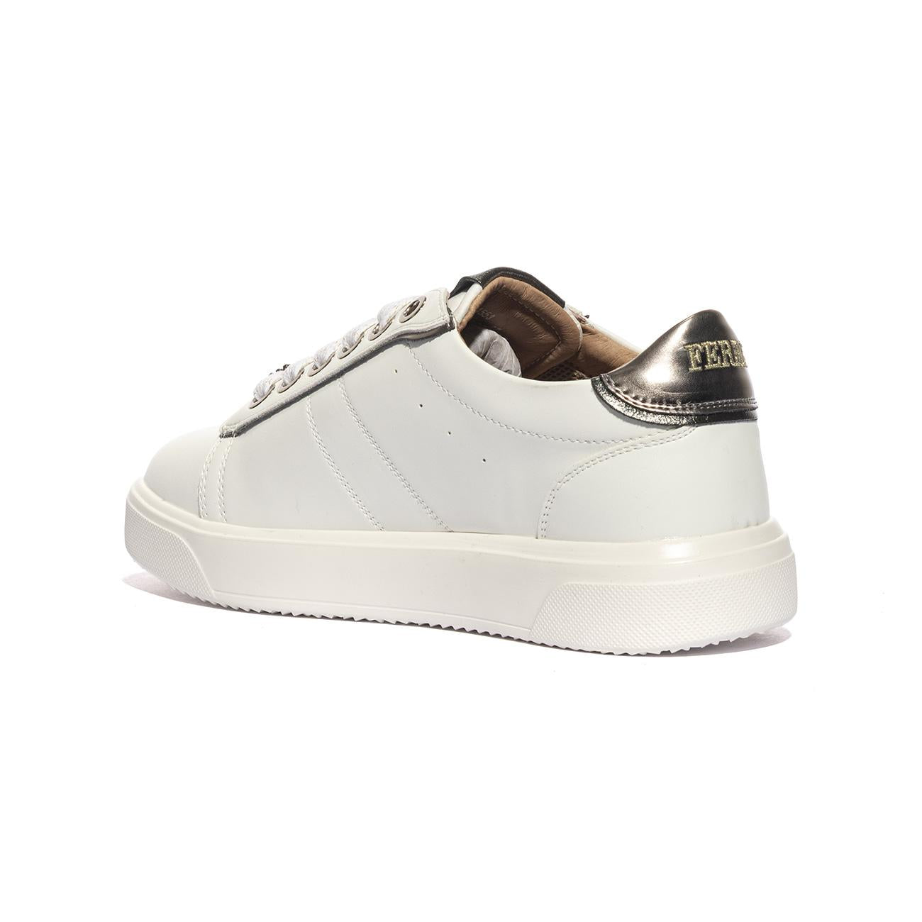 FERRE' F560 WHITE C.FUCILE SILVER Sneakers Donna 
