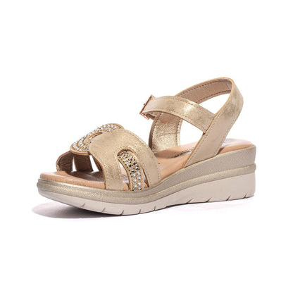 VALLEVERDE 55561 GOLD Sandali Donna 