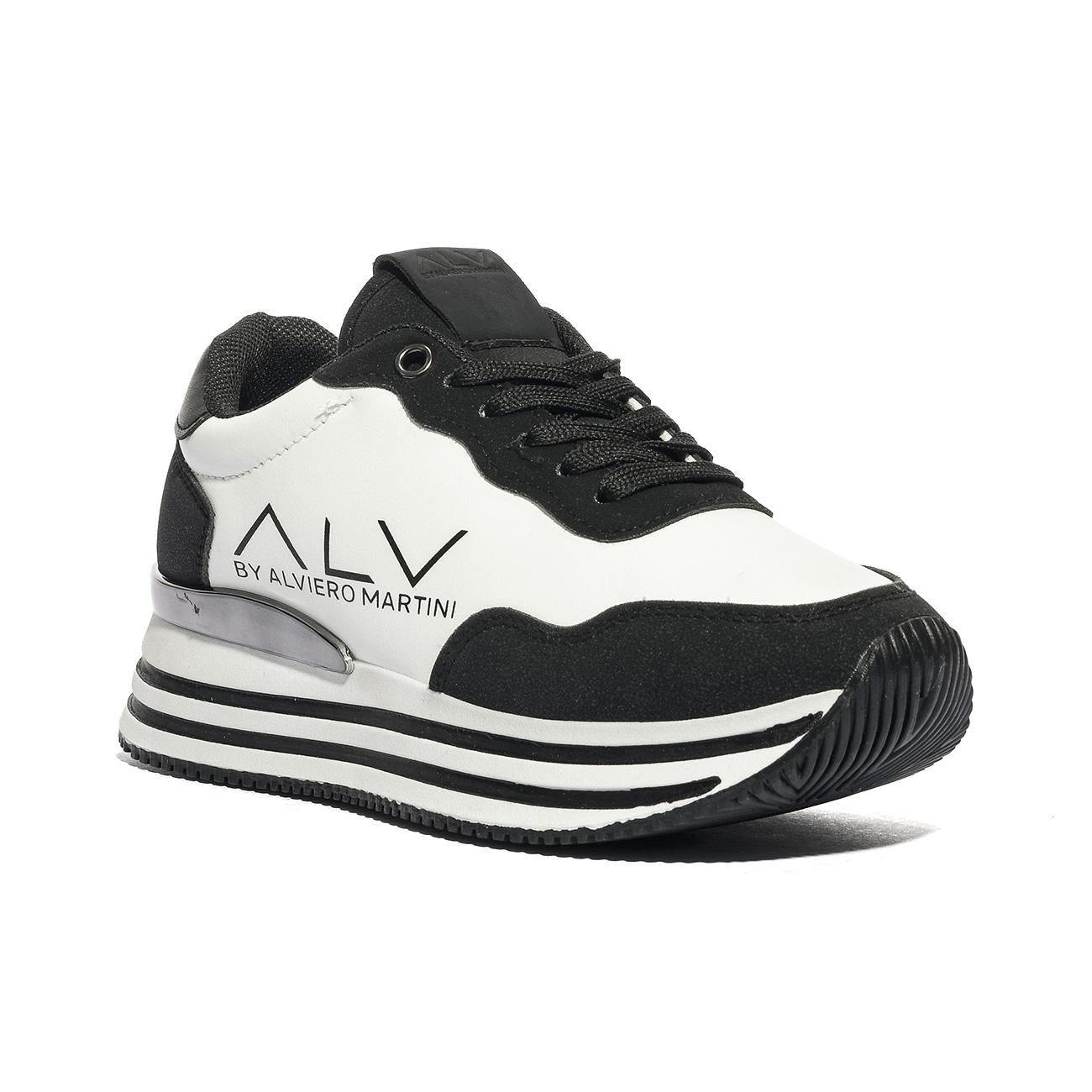ALV By Alviero Martini ALVSD01822026 BLACKIVORYSILVER Sneakers Donna 