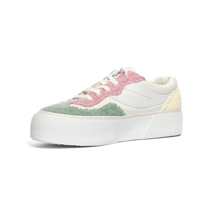 SUPERGA 3041 PINK GREEN Sneakers Donna 