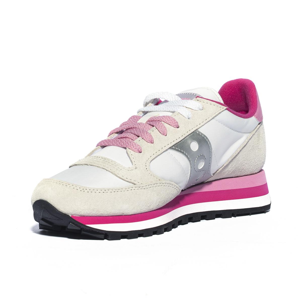 SAUCONY S60530-30 WHITE GREY PINK Sneakers Donna 