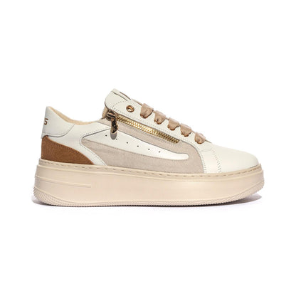 KEYS K10522 WHITE BEIGE Sneakers Donna 