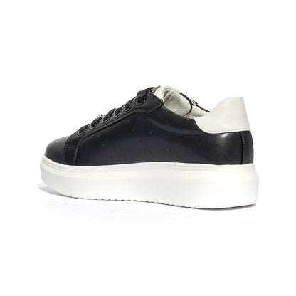 4US 42354 BLACK WHITE Sneakers Bambina 
