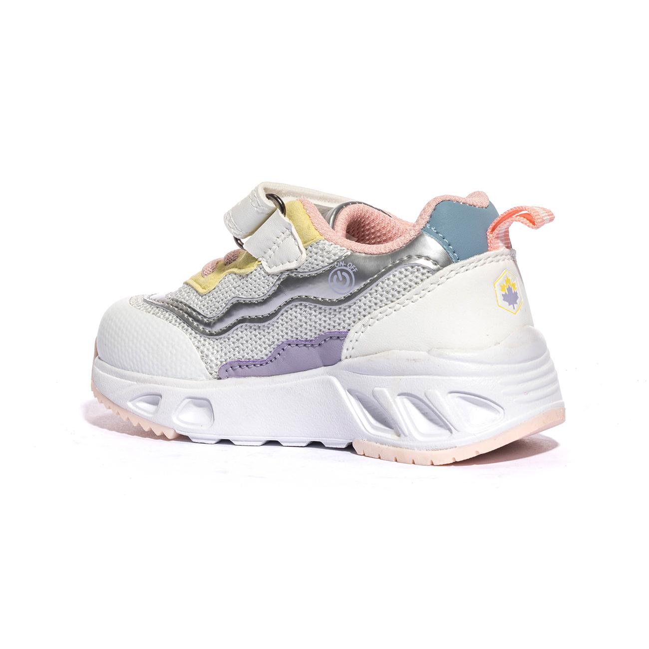 LUMBERJACK SGI5512-002 WHITE MULTICOLOR M0402 Sneakers Bambina 