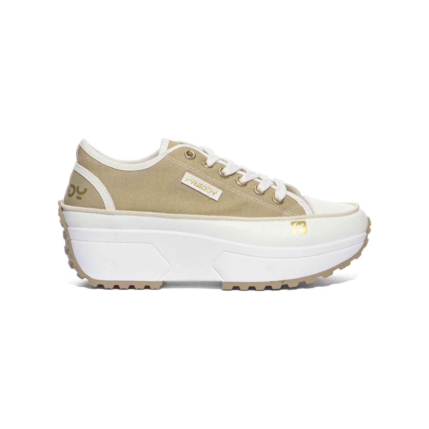 FREDDY FY7585 BEIGE WHITE Sneakers Donna 