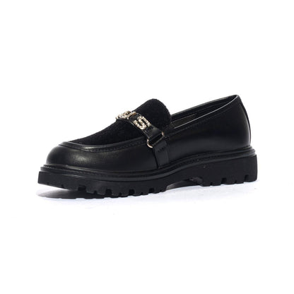 4US 43142 BLACK Mocassini Bambina 