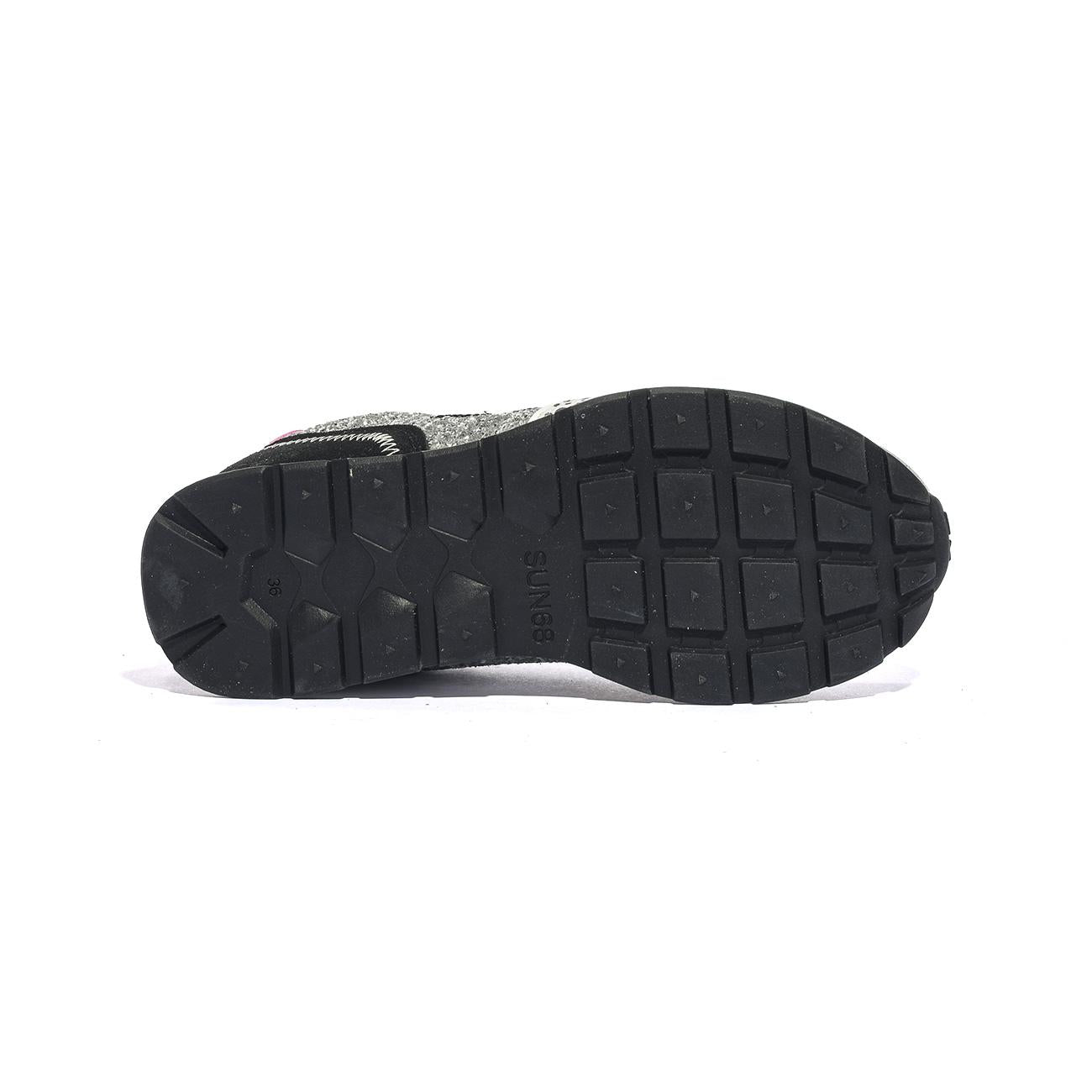 Sneakers Sun68 GIRL'S ALLY GLITTER Grigie Z45412TARGENTO SUN 68