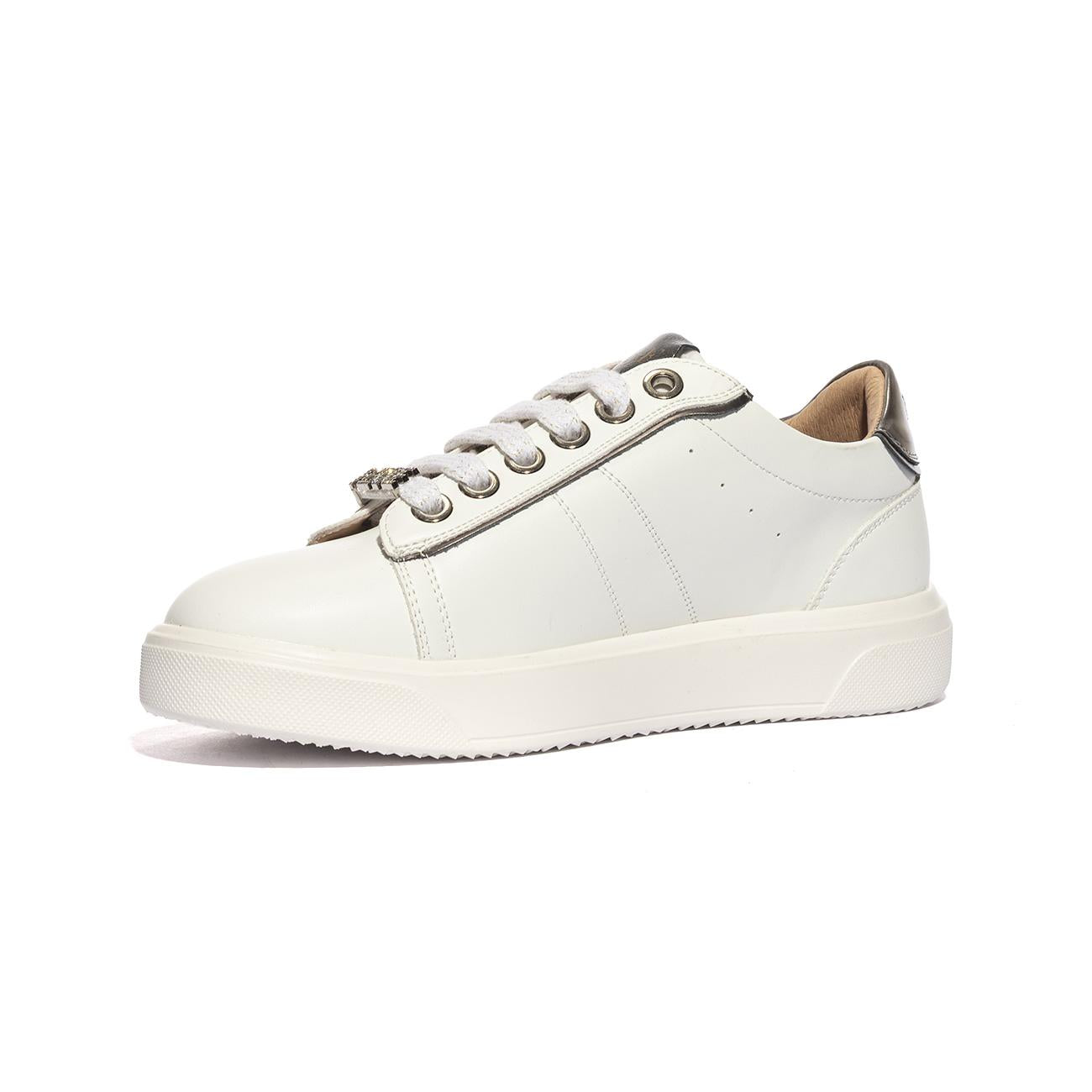 FERRE' F560 WHITE C.FUCILE SILVER Sneakers Donna 