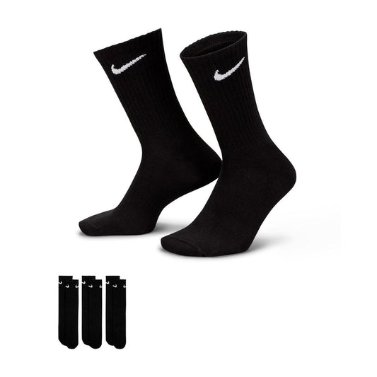NIKE SX6842-010 BLACK WHITE Calzini Unisex 