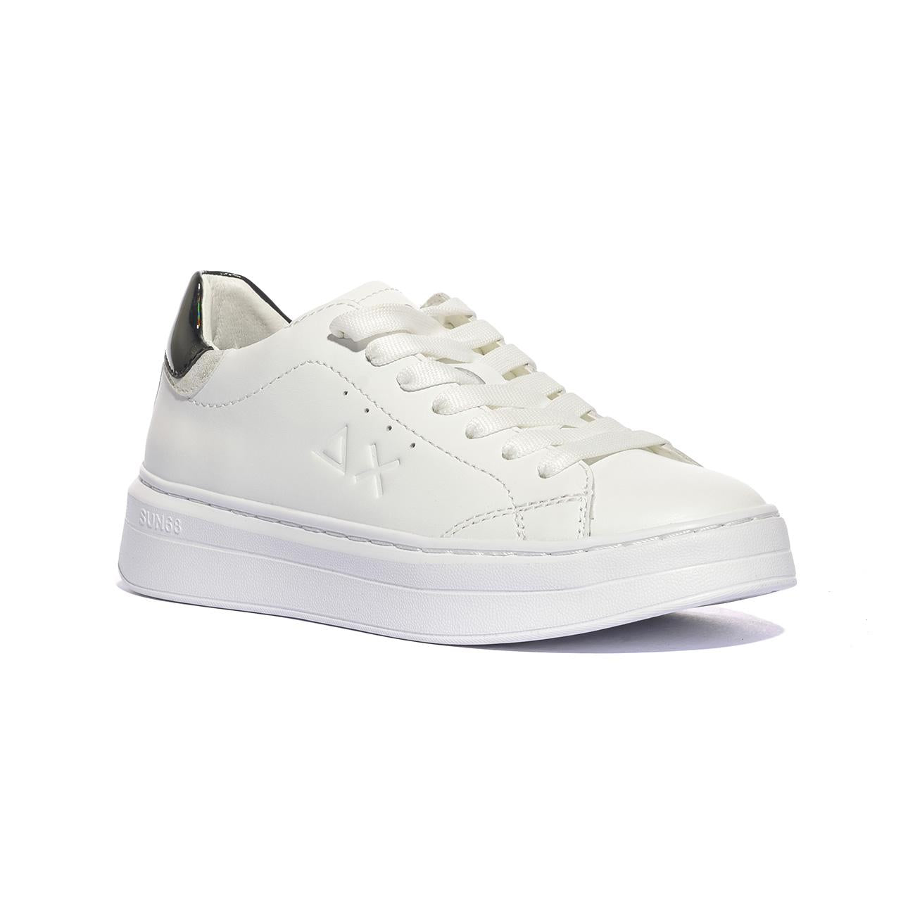 SUN 68 Z34226 BIANCO NERO Sneakers Donna 
