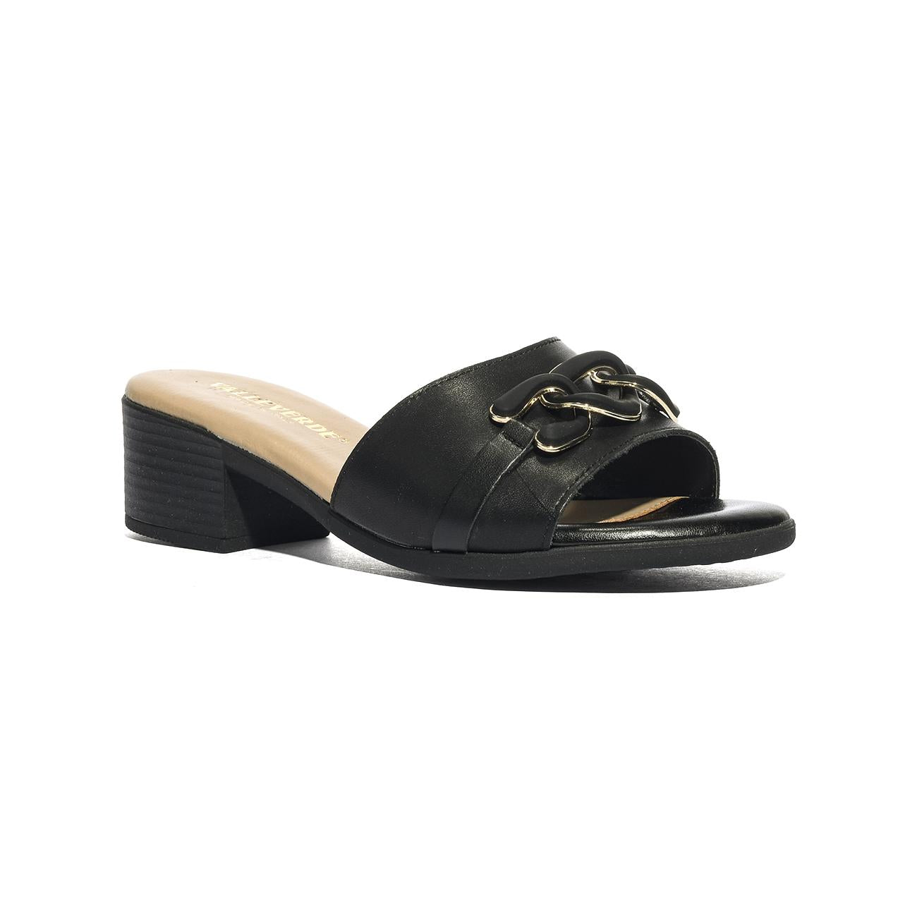 VALLEVERDE 63010 NAPPA NERO Sandali Donna 