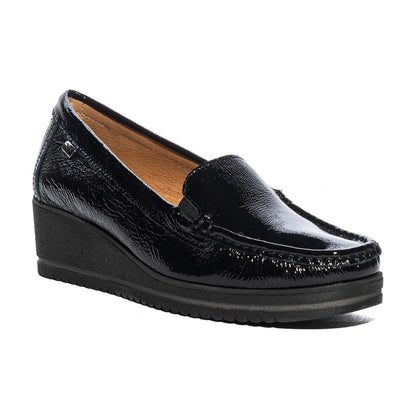 VALLEVERDE 11425 VERNICE NERO Mocassini Donna 