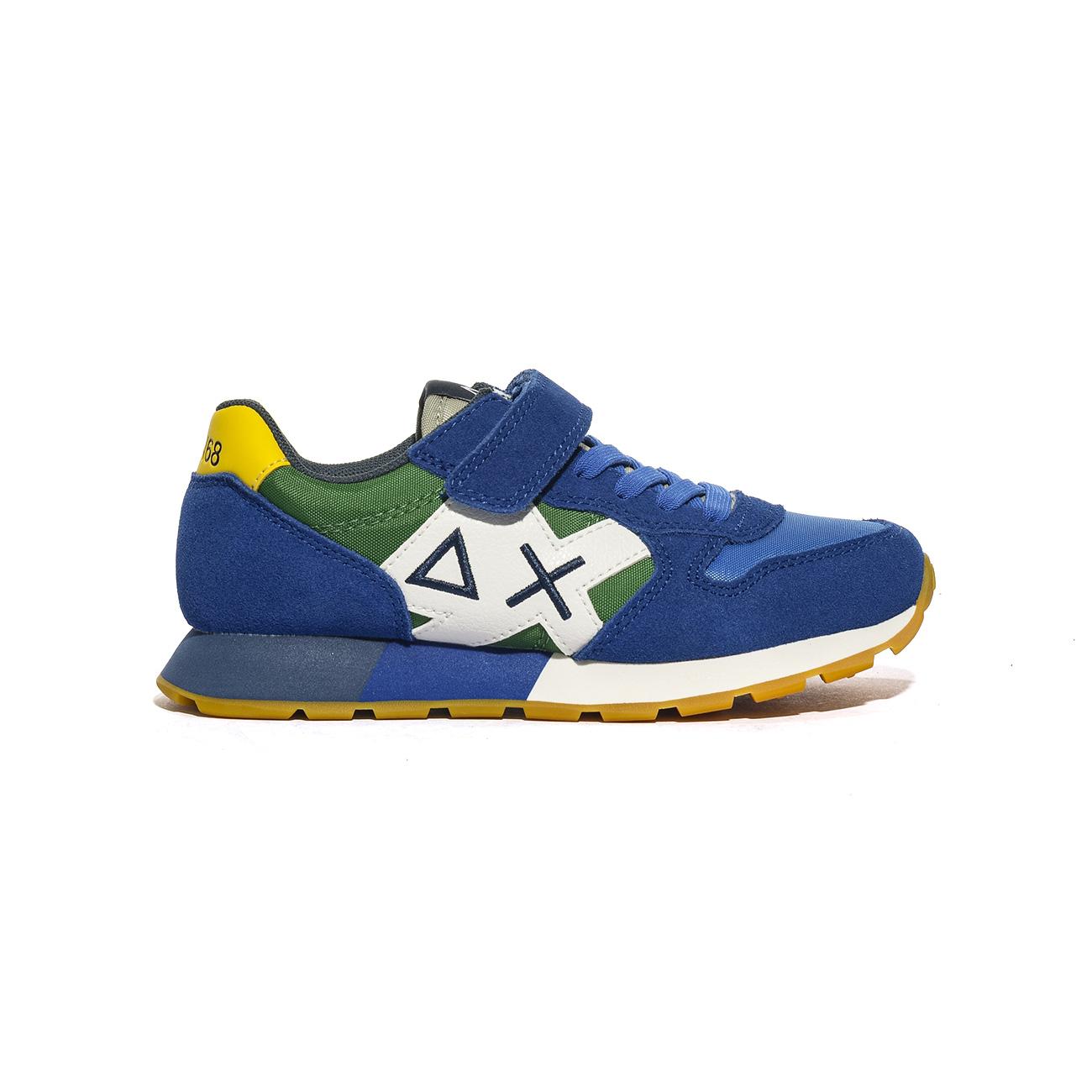 Sneakers Sun68 BOY'S JAKI BICOLOR ( KID) Blu Z34312KROYAL VERDE PRATO SUN 68