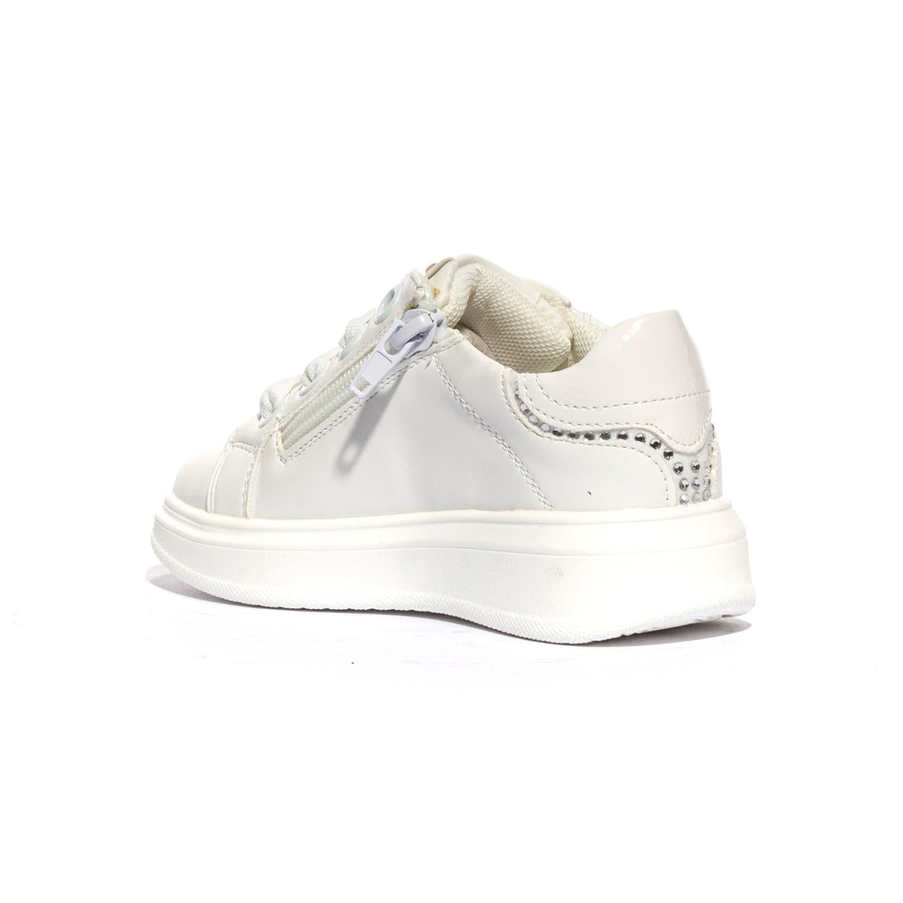 4US 42703 WHITE Sneakers Bambina 