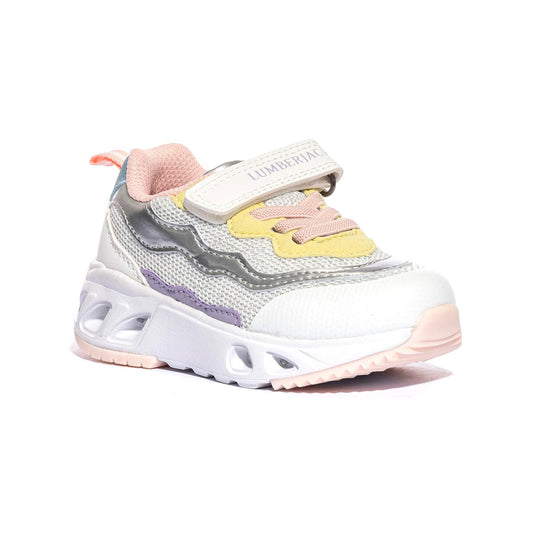 LUMBERJACK SGI5512-002 WHITE MULTICOLOR M0402 Sneakers Bambina 