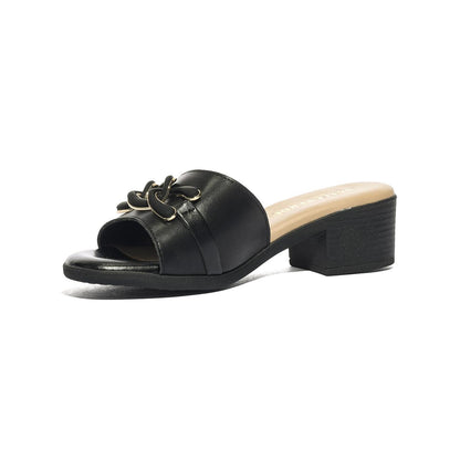 VALLEVERDE 63010 NAPPA NERO Sandali Donna 
