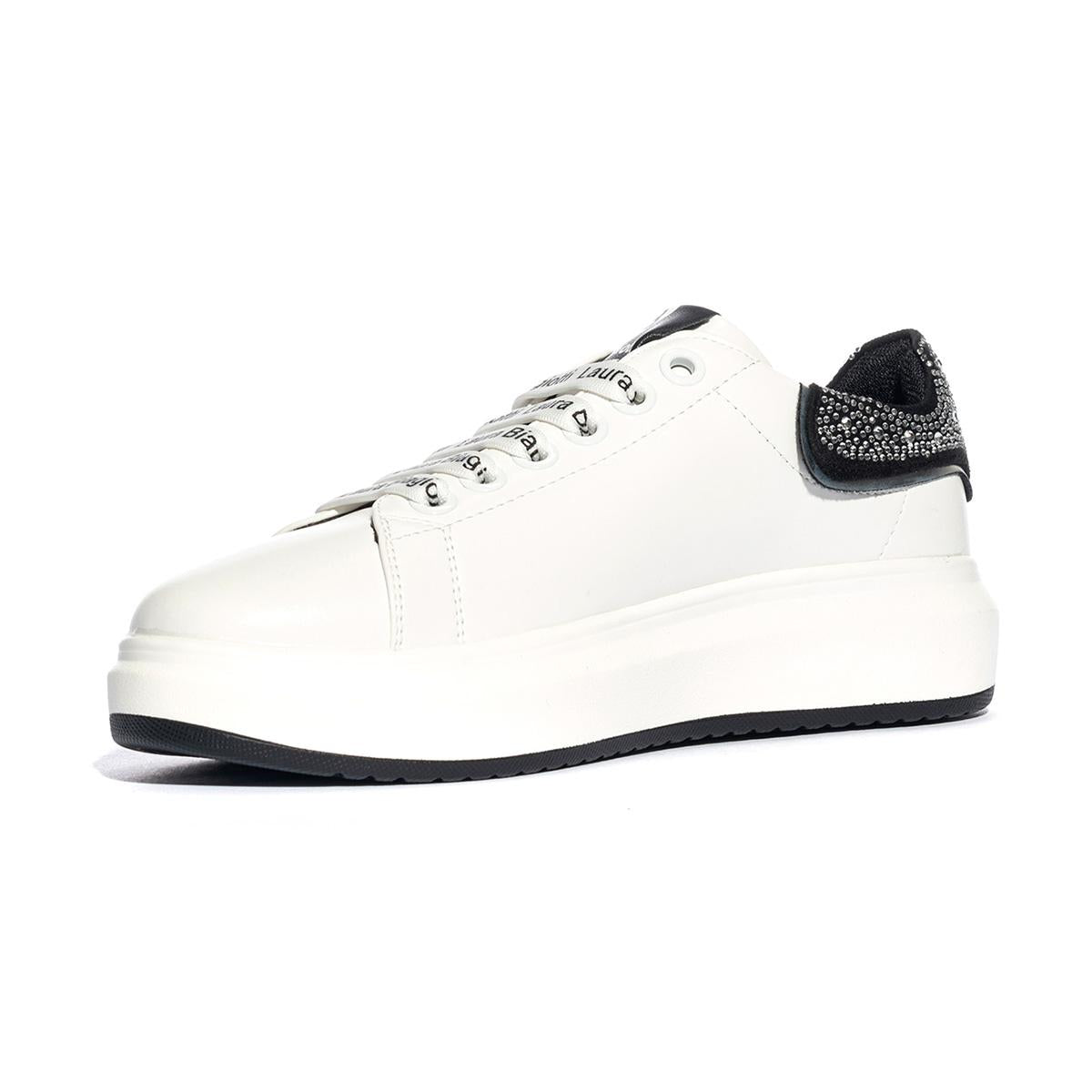 LAURA BIAGIOTTI 8781 WHITE BLACK Sneakers Bambina 