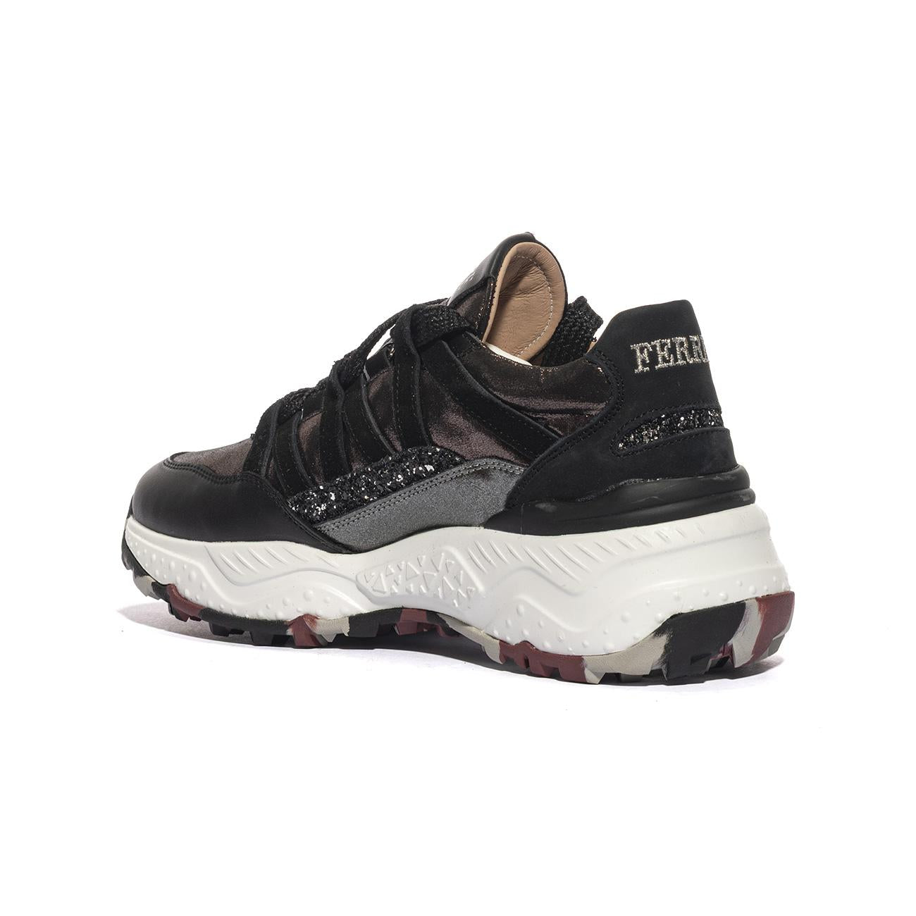 FERRE' F450 BLACK SILVER Sneakers Donna 