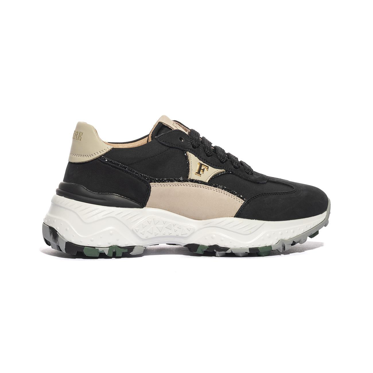 FERRE' F451 BLACK CREMA Sneakers Donna 