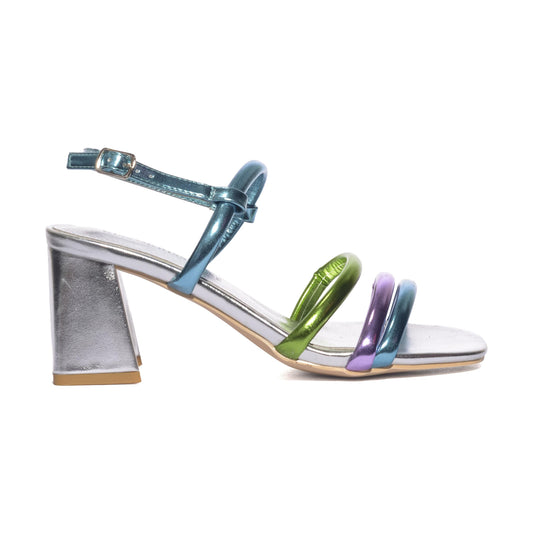 KISS KRISS G31 MULTICOLOR ARGENTO Sandali Donna 