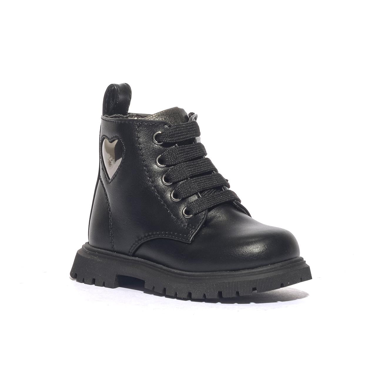 CULT T434 BLACK SILVER Stivaletti Bambina 