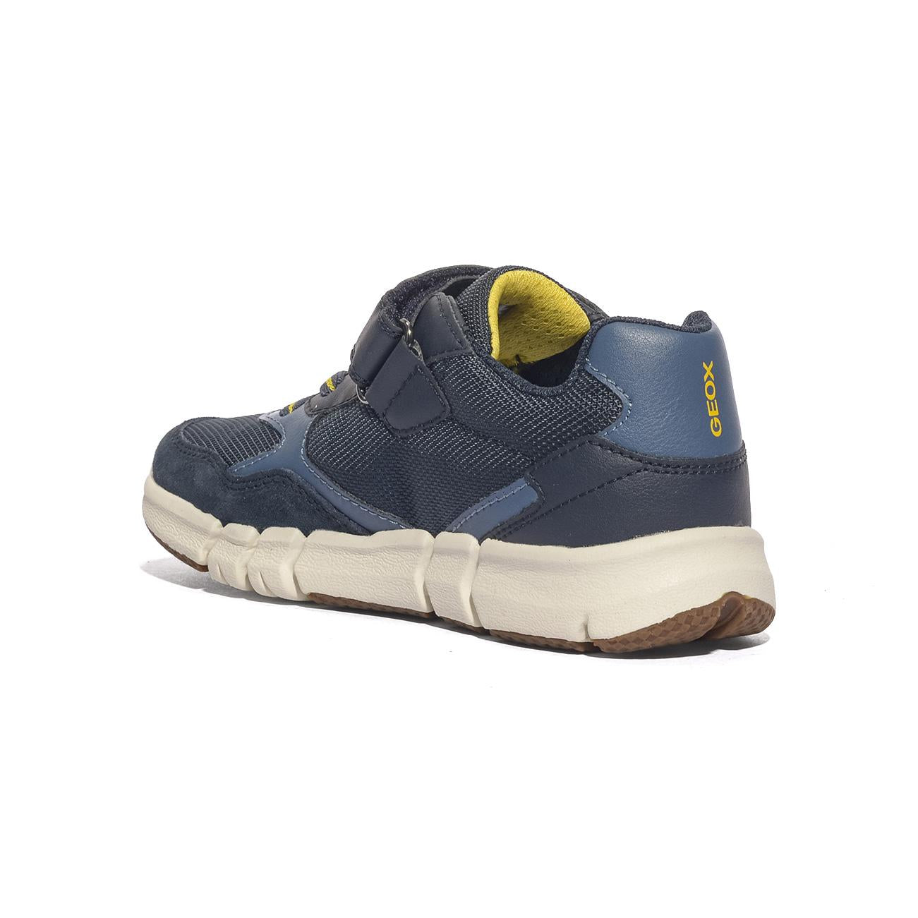GEOX J459BB 0FU22 NAVY YELLOW   C0657 Sneakers Bambino 