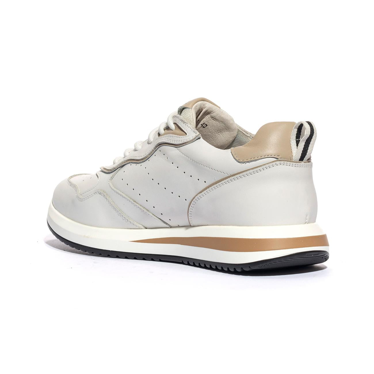 KEYS K9271 WHITE BEIGE Sneakers Uomo 