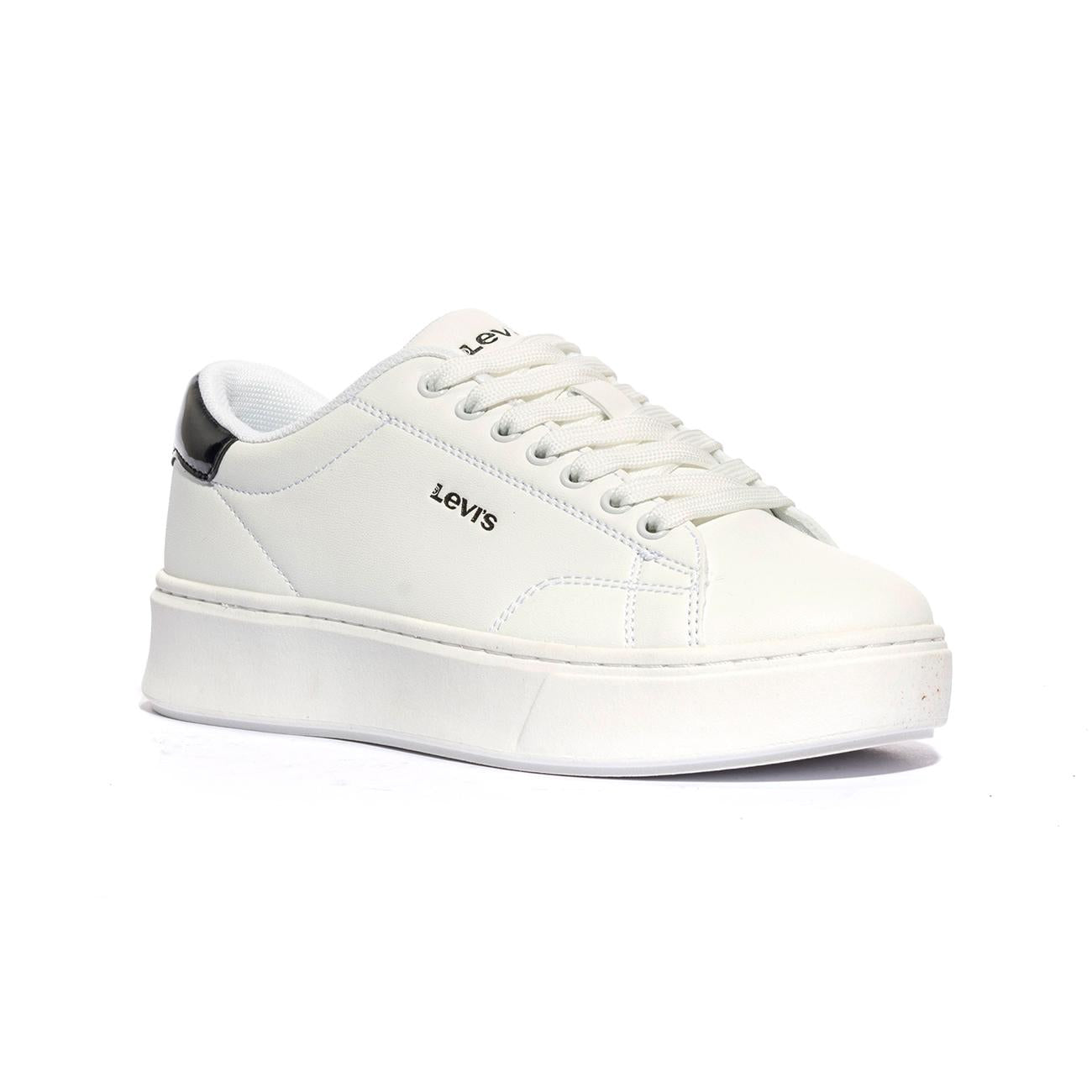 LEVI'S VAMB0032S 0062 WHITE BLACK Sneakers Bambina 
