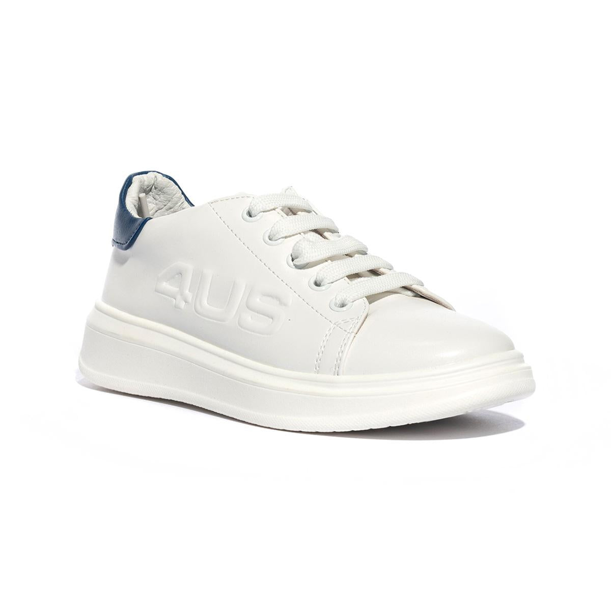4US 42350 WHITE ROYAL Sneakers Bambino 