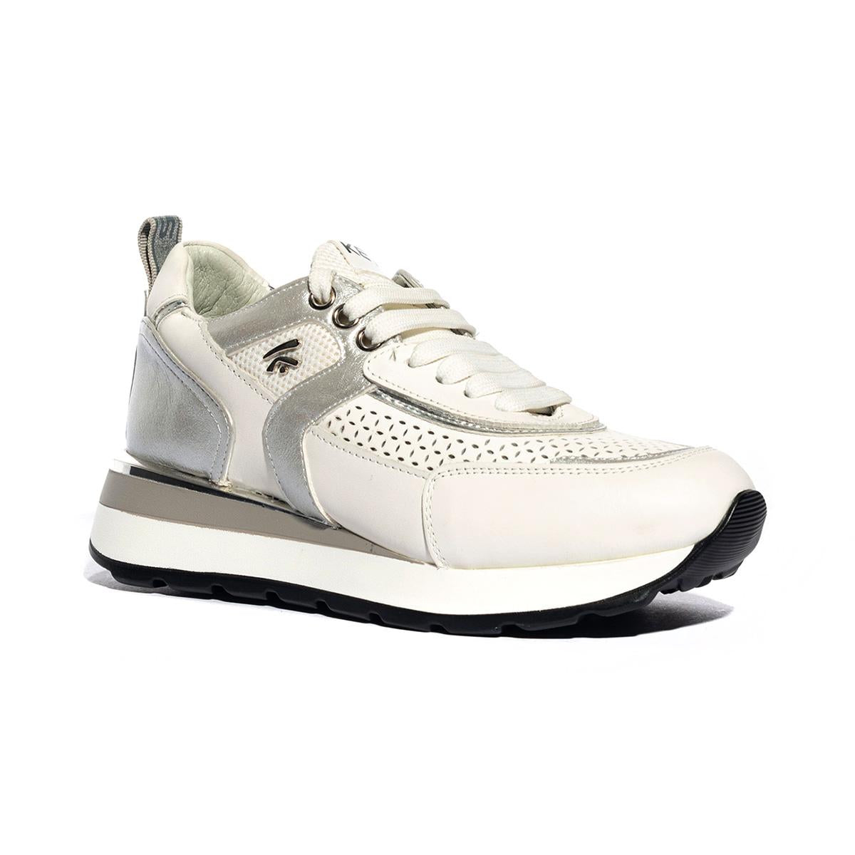 KEYS K6200 WHITE SILVER Sneakers Donna 